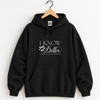 I Know Better, I Simply Chose Otherwise hoodie in Black on a wooden hanger